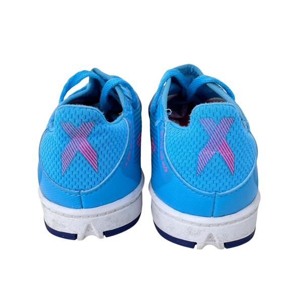 Adidas X Speedflow.3 Turf Football Shoes Youth Size 11 Blue Logo Low Top Lace Up - Picture 3 of 10